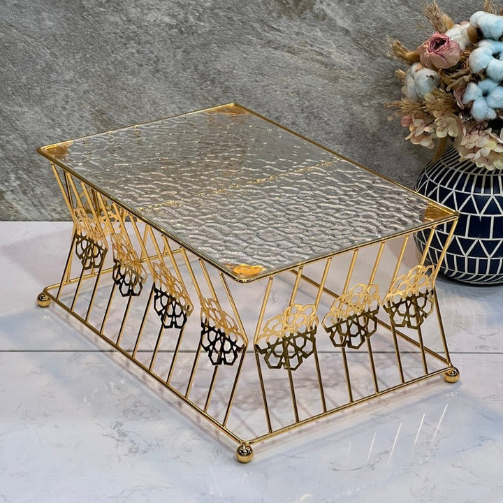 Set Of 3 Pcs Buffet stand Gold - Premium  from Alam Al Awane - Just AED390.00! Shop now at alamalawane