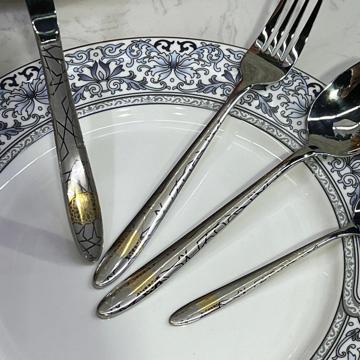 24 pcs Cutlery set - Premium cutlery set from Alam Al Awane - Just AED99! Shop now at alamalawane