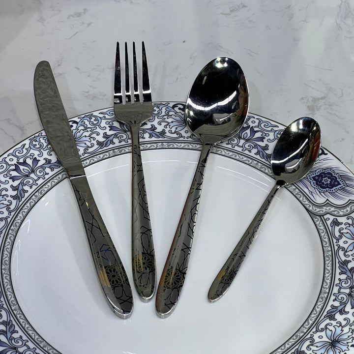 24 pcs Cutlery set - Premium cutlery set from Alam Al Awane - Just AED99! Shop now at alamalawane