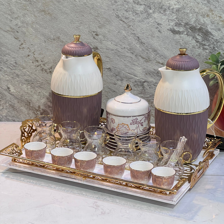 Hospitality set for tea and coffee - Premium Hospitality Set tea and coffee from Alam Al Awane - Just AED630! Shop now at alamalawane