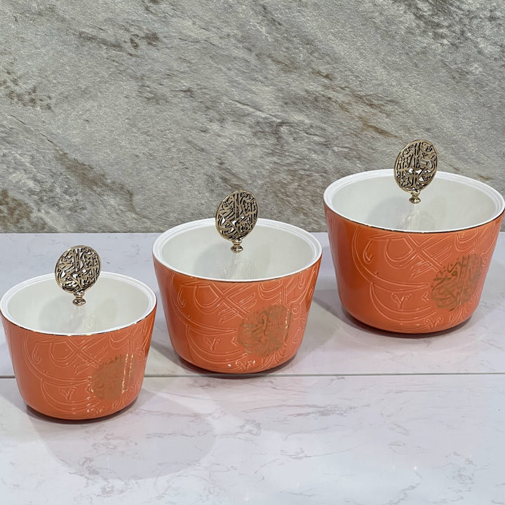 Sweet Of 3pcs Bowl Set Zuare Orange - Premium Sweet bowls from Alam Al Awane - Just AED168! Shop now at alamalawane