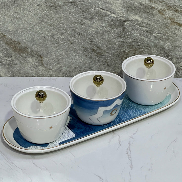 Sweet Bowl Set Mosaique Blue - Premium Sweet bowls from Alam Al Awane - Just AED84! Shop now at alamalawane