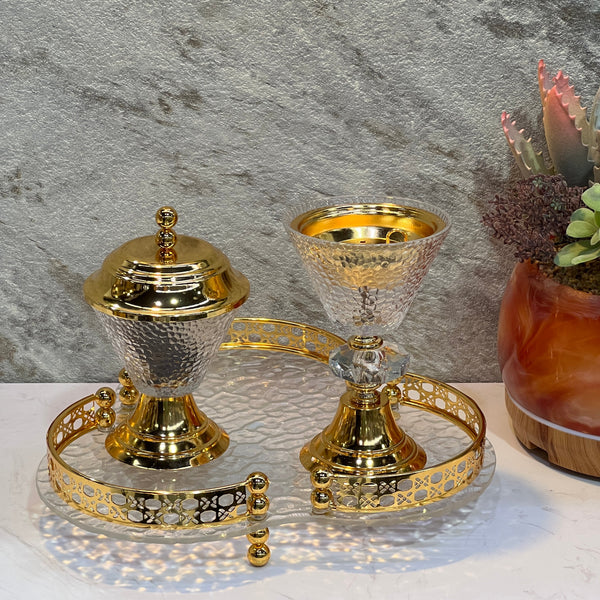 Glass Incense Burner Set - Premium Incense from Alam Al Awane - Just AED189! Shop now at alamalawane