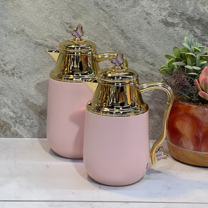 2 Pieces Of  Pink Gold Thermos FLASK - Premium Flasks from Alam Al Awane - Just AED235! Shop now at alamalawane