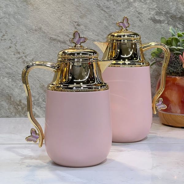 2 Pieces Of  Pink Gold Thermos FLASK