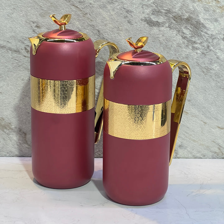 2 Pieces Vacuum Flask Set - Premium Flasks from Alam Al Awane - Just AED210! Shop now at alamalawane