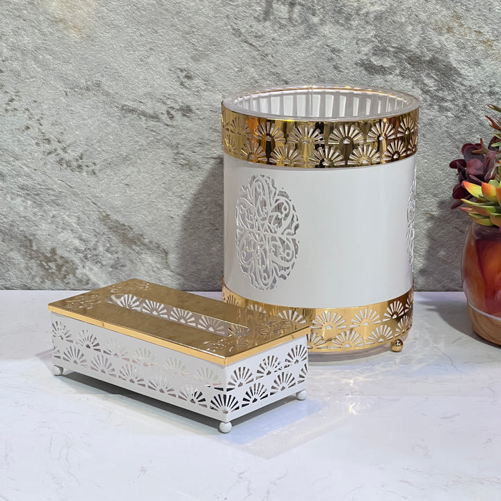 Trash Can & Tissue Box - Premium Trash Cans & Wastebaskets from Alam Al Awane - Just AED158! Shop now at alamalawane