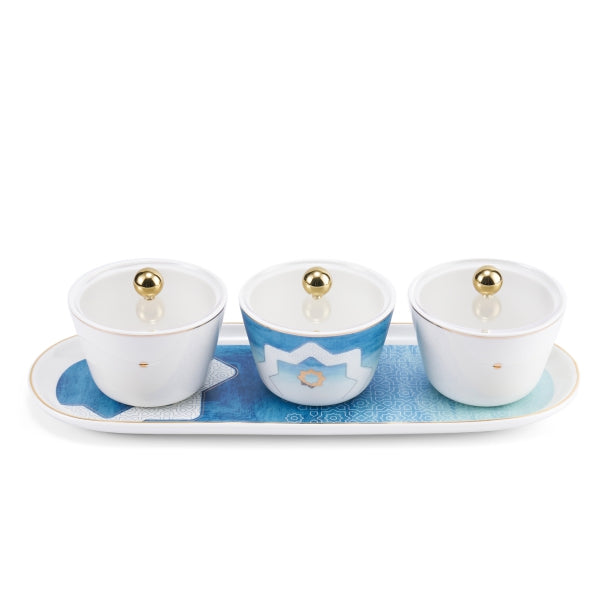 Sweet Bowl Set Mosaique Blue - Premium Sweet bowls from Alam Al Awane - Just AED84! Shop now at alamalawane