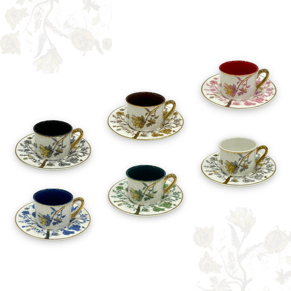 Turkish coffee cups set Flower Al Habbai - Premium Coffee & Tea Cups from Alam Al Awane - Just AED75! Shop now at alamalawane