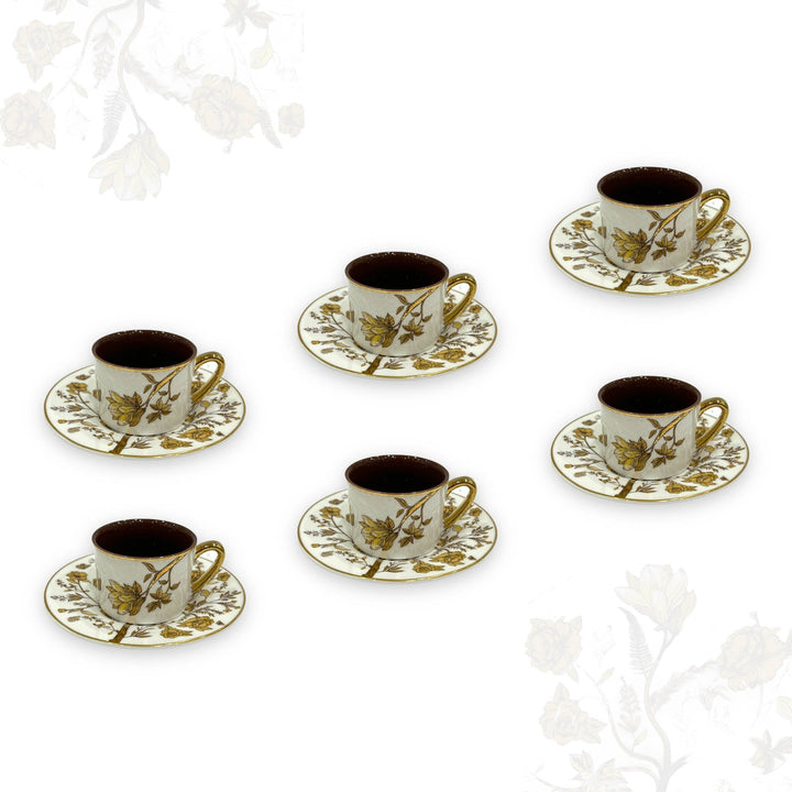 Turkish coffee cups set Flower Al Habbai - Premium Coffee & Tea Cups from Alam Al Awane - Just AED75! Shop now at alamalawane