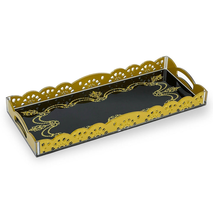 Acrylic Serving Tray - Premium Serving Trays from Alam Al Awane - Just AED65! Shop now at alamalawane