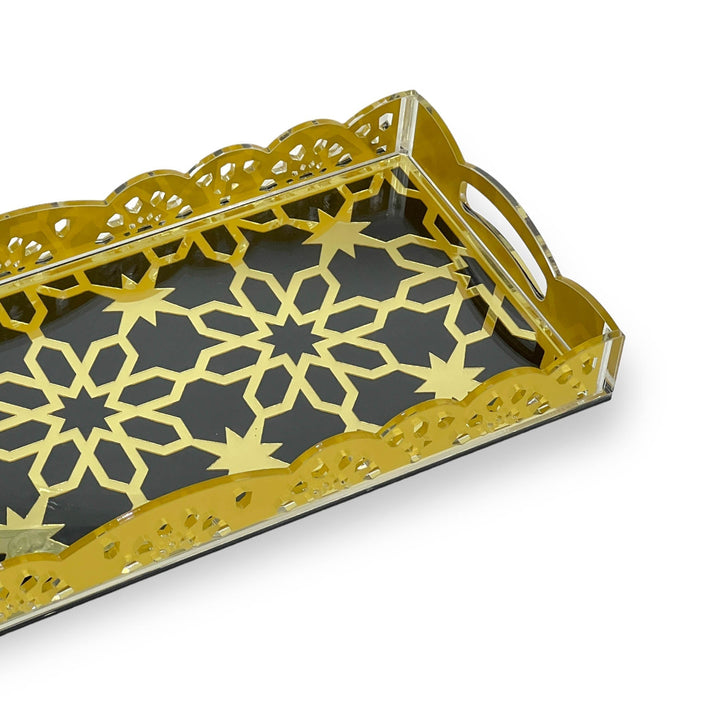 Acrylic Serving Tray - Premium Serving Trays from Alam Al Awane - Just AED65! Shop now at alamalawane