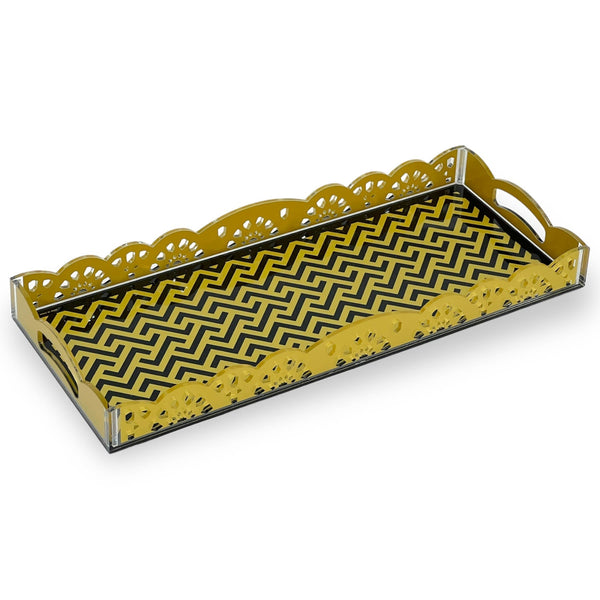 Acrylic Serving Tray - Premium Serving Trays from Alam Al Awane - Just AED65! Shop now at alamalawane