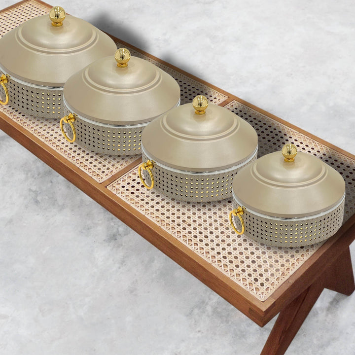 Set Of 4pcs  Hotpot Champa Ratan - Premium hotpot from Alam Al Awane - Just AED770.00! Shop now at alamalawane