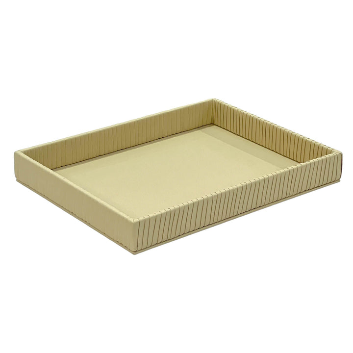 Leather Serving Tray Beige Color Big Size - Premium Serving Trays from Alam Al Awane - Just AED260! Shop now at alamalawane