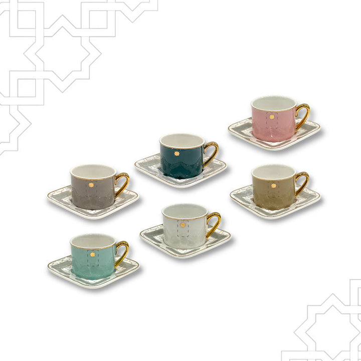 Turkish coffee cups set Al Habbai - Premium Coffee & Tea Cups from Alam Al Awane - Just AED75! Shop now at alamalawane