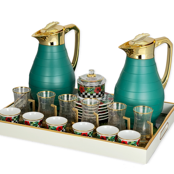 Hospitality set for tea and coffee - Premium Hospitality Set tea and coffee from Alam Al Awane - Just AED390.00! Shop now at alamalawane