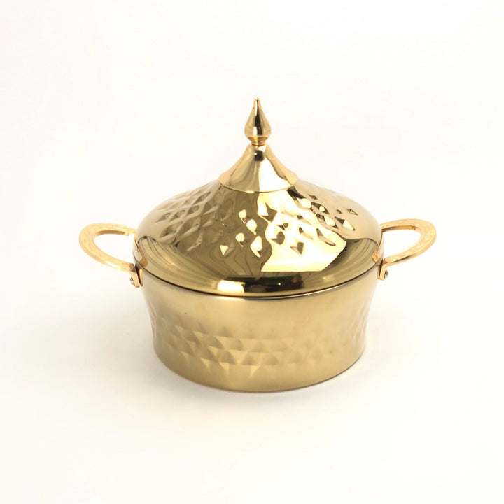 Stainless Steel Hotpot-GOLD - Premium hotpot from Alam Al Awane - Just AED229.00! Shop now at alamalawane