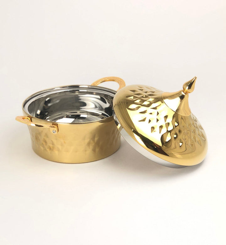 Stainless Steel Hotpot-GOLD - Premium hotpot from Alam Al Awane - Just AED229.00! Shop now at alamalawane