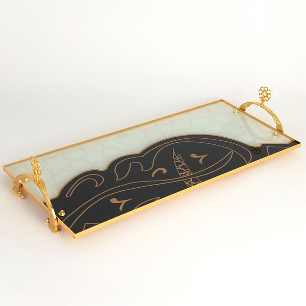 Get trendy with Glass Serving Tray - Serving Trays available at alamalawane. Grab yours for AED189.00 today!